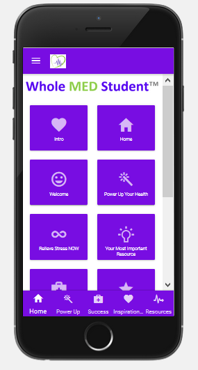 Whole MED Student App Home Screen